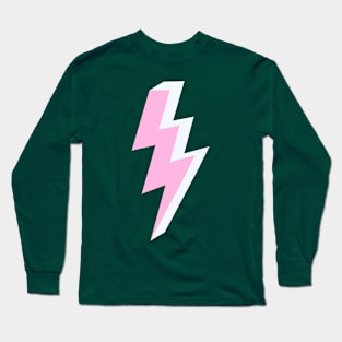 Pink Triple Lightning Thunder Bolt Long Sleeve T-Shirt